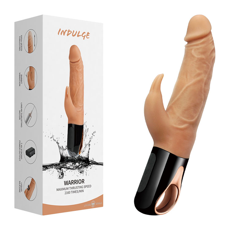 Realistischer, stoßender Rabbit-Vibrator